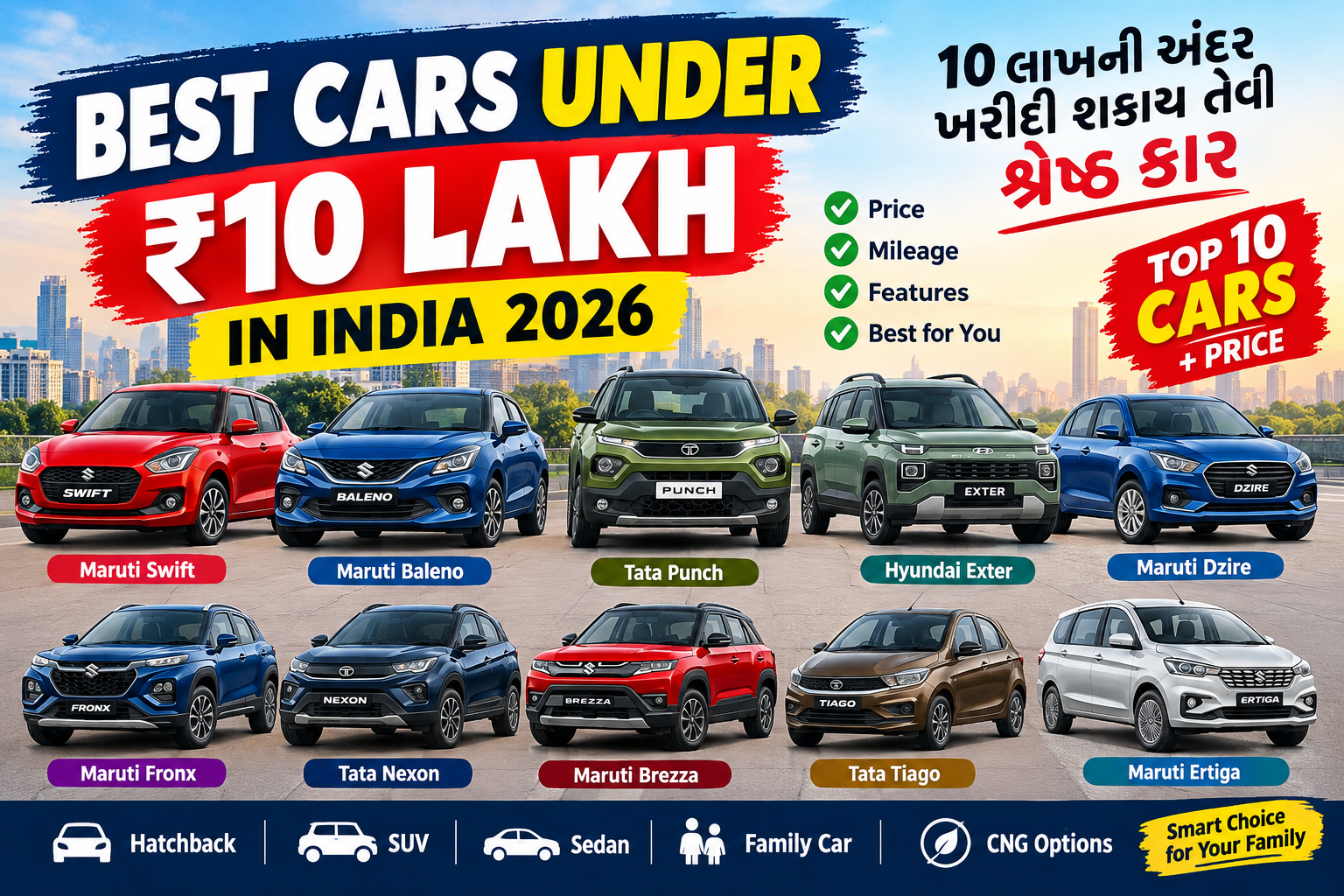 Best Cars Under 10 Lakhs