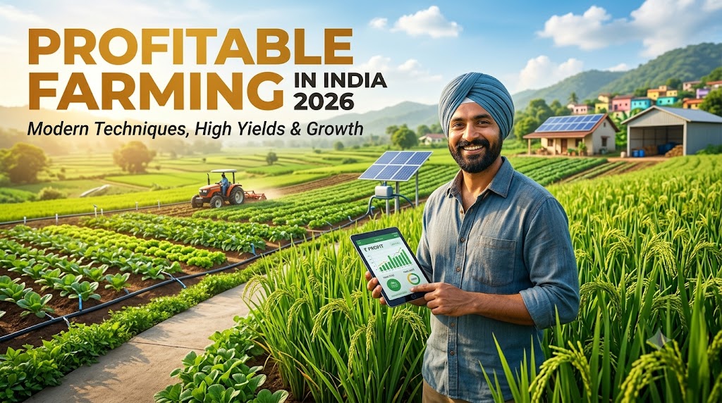 Profitable Farming in India 2026: 10 શ્રેષ્ઠ નફાકારક ખેતીના વિકલ્પો